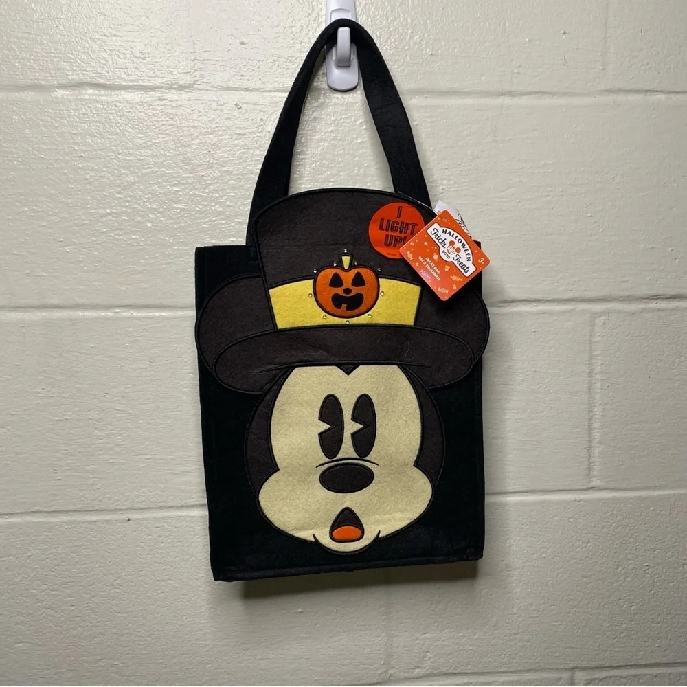 Disney Mickey Mouse Light Up Trick Or Treat Bag Halloween 2020 Disney Park Black